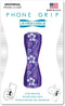 LOVEHANDLE Universal Phone Grip for Most Smartphones, Mini Tablets and Cases, Hibiscus Purple Design Elastic Strap with