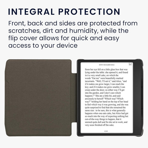 kwmobile Stylish Grey Dandelion eReader Case for Pocketbook Era - Slim & Durable