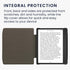 kwmobile Stylish Grey Dandelion eReader Case for Pocketbook Era - Slim & Durable