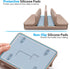 Leather Vertical Laptop Stand, Dual Laptop Holder Organizer with Adjustable Dock for All