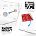 4.5" Small Baby Monitors & Speaker Wall Mount Shelf - Adhesive & Screw-in for Security Cameras and Decor