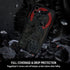 Cool Gladiator Phone Case for iPhone 12, Clear Frosted Trendy Design with 3D Embossed Features
