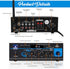 Pyle Home Audio Power Amplifier System - 2X40W Bluetooth Mini Dual Channel Mixer Receiver for Speakers