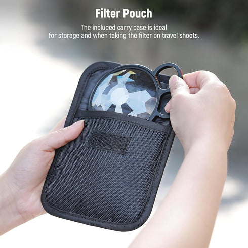 NEEWER 77mm Handheld Kaleidoscope Prism Lens Filter, Glass Prism Camera Lens Effect Filter for DSLR Photography