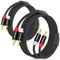 HOSONGIN RCA Cables 8FT 2 Pack - Hi-Fi Sound Nylon Braided Shielded 2-Male to 2-Male RCA Audio Stereo Cable