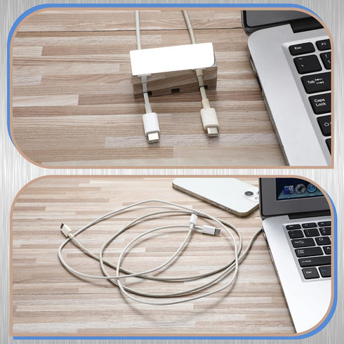 60 mm x 25 mm Cable Holder Clips, Stainless Steel Cord Organizer, Weighted Cable Management Fixture for Desk