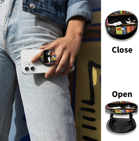 RWUTYTIUL 2 Pack Cell Phone Case Holder for Fingers, Phone Cute Grip with Expanding Kickstand Compatible with All