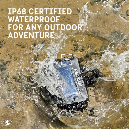 Pelican Marine Waterproof Sling Bag 2L, Crossbody Bag with Detachable Strap and Touchscreen Compatible Phone Compartment