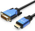 BlueRigger HDMI to DVI Cable 6FT (High-Speed, Bi-Directional Adapter Male to Male,