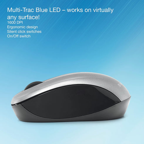 Verbatim Wireless Keyboard and Mouse Combo, Compact Silent 2.4GHz with USB Nano Receiver for Laptop, PC - Black