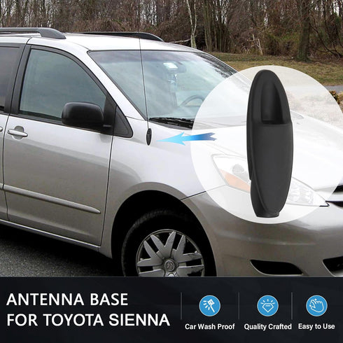 Anina for Toyota Sienna 2004-2010 OEM Style Replacement 86392-AE010, Rubber Base Bezel Car Ornament
