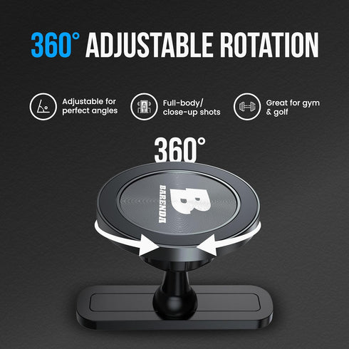 BARENDA N52 Magnetic Phone Holder for Gym with Dual-Sided Super Magnets, Strong Magnetic Phone Mount for All Phones