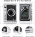 Rieibi Accessories for Fujifilm Instax Mini Evo Instant Camera, Gift Bundle with Clear Case & Lens Cap
