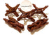 NessaStores - Carved Tripod Wood Stand Holder 4" #JC-045 (8 pcs)