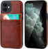 KIHUWEY Wallet Case for iPhone 12 / 12 Pro with Credit Card Holder, Premium Leather, Magnetic Clasp, Heavy Duty Cover