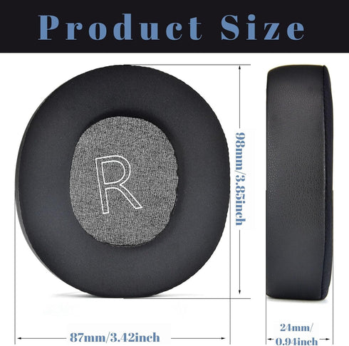 Replacement Earpads for Microsoft Xbox Wireless Headset, Xbox Stereo Headset 20th Anniversary Special Edition Headphones, Soft Large Earcups for Xbox Series S Headset, Ear Cups Cover (Black)