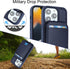 Havaya Wallet Case for iPhone 13 Pro, Magsafe Compatible with Card Holder, Detachable Magnetic Leather Cover, Blue