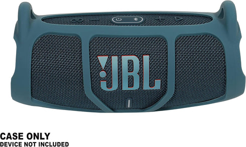 Silicone Cover Skin for JBL Charge 5 - Portable Bluetooth Speaker, by Alltravel, Portable Full Protection Solution, Customized Skin with Color and Shape Matching, for Charge 5 only (Blue)