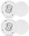 Pyle 6.5 Inch 300W Home Audio In Ceiling Marine Grade Waterproof Speaker, 8 Ohm, with 60Hz to 22kHz Frequency Response,