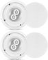 Pyle 6.5 Inch 300W Home Audio In Ceiling Marine Grade Waterproof Speaker, 8 Ohm, with 60Hz to 22kHz Frequency Response,