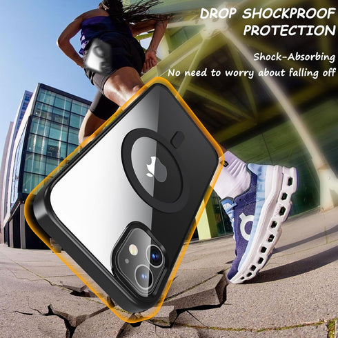 BESINPO Magnetic Case for iPhone 11, with Tempered Glass Screen Protector, 360 Full Body Shockproof Anti-Scratch Cover