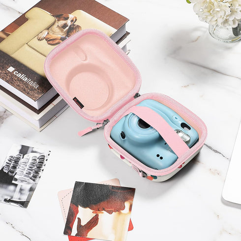 Fintie Protective Case for Fujifilm Instax Mini 12/11/99/8/7s/90/70 Instant Camera - Shockproof Hard Shell with