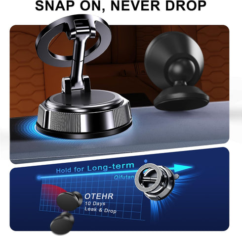 Qifutan for MagSafe Car Phone Holder Mount Phone Mount for Car Windshield Dashboard Air Vent Universal Hands Free