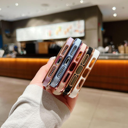 Compatible with iPhone 11 Case for Girls Women, Cute Curly Wavy Grip Design with Love Heart Pattern, Soft Shockproof