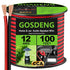GOSDENG 12 Gauge Speaker Wire- 100 ft Spec Soft Touch Audio Wire for