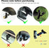 Quyee 4-7 Inch Phone Holder Car, Rear View Mirror Phone Holder - Aluminum Alloy Mount Multi-Angle Adjustment Rotatable
