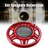 X AUTOHAUX 2pcs 6 Inch Car Metal Audio Speaker Grill Cover, Red Decorative Circle Grille Protector