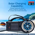 Supersonic SC-1073ERF Solar Power Bluetooth Speaker with FM Radio, LED Torch Light, for Camping and Emergency