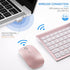 TopMate Ultra Slim Wireless Keyboard and Mouse Combo, 2.4G Silent Compact USB Mouse, Scissor Switch Keyboard Set