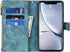Jaorty Wallet Case for iPhone XR, Magnetic Leather Cover with 9 Card Slots, Wrist Strap, Stand Feature, Blue