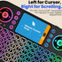 MRSVI Touchpad-2.4GHz Dual-Mode,7-Color PS3, Mini Keyboard with & Bluetooth Backlight, Multimedia Hotkeys