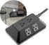 GE 6-Outlet Surge Protector, 6 Ft Braided Extension Cord Power Strip, Flat Plug, Adapter Spaced, for Home, School, and Office, 560J, Black - 70614