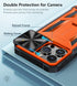 FNTCASE iPhone 15 Pro-Max Case, Military Grade Drop & Shock Protection with Kickstand, Rugged Textured Heavy Duty