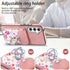 Asuwish Samsung Galaxy A05S Wallet Case: Slim Magnetic Cover with Kickstand, Card Holder, & Screen Protector - Rose