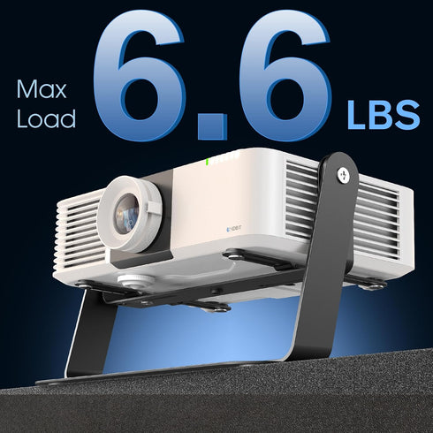 DAWASAPAT Desktop Foldable Stand, Universal Projector Ceiling Mount with Adjustable Plate Arms, Wall Mount with Cable