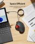 Nulea M509 Wired Trackball Mouse, Ergonomic Design with Easy Thumb Control, 2-in-1 Interface for PC, Laptop, Mac (Red)