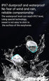 Wireless Bluetooth Earbuds, Bluetooth 5.3 IPX7 Waterproof Touch Control Earphones in-Ear Deep Bass with Built-in Mic