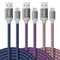 Fasgear 10ft USB C to USB A Cables 3 Pack, 3A Fast Charging, Nylon Braided, Compatible with Galaxy S20, LG V20, PS5