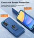 FNTCASE Samsung Galaxy A15-5G Case: Rugged Dual Layer Shockproof Cover with Magnetic Kickstand & Military Grade