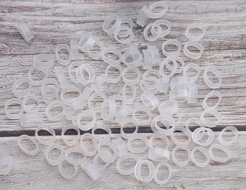 200 Pcs Silicone Cable Ties - 12 MM OD Reusable Rubber Bands for Wire Cord Cable Management at Home, Office, School