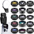 16 Pcs Phone Camera Lens Kit, 16 in 1 with Selfie Light and Universal Clip for Most Phones