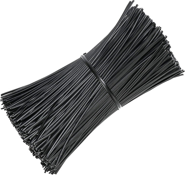 SumDirect 1000Pcs 4 Inch Plastic Twist Ties for Bags, Wire Cable Ties for Plants, Breads, Household and Office Use