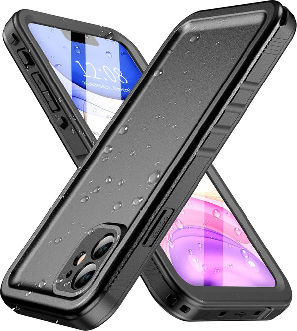 SPORTLINK Waterproof Case for iPhone 11 - Built-in Shockproof Dustproof Screen Protector, IP68 Full Body Protection,