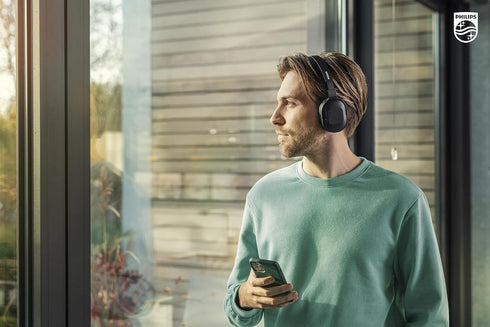 Philips Active Noise Cancelling Bluetooth Headphones H6506, Lightweight, 30h Playtime, Deep Bass