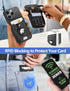 HiWe MagSafe Wallet Stand with Airtag Holder, Strong Magnetic Card Holder for iPhone 16/15/14/13/12, Vegan Leather,