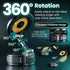 NAIKAAN 360 Magnetic Car Phone Mount, Rotating Suction Mount for Dashboard & Windshield, Strong Hold MagSafe Compatible